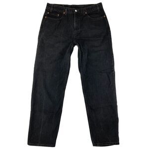 Levi's‎ 550 Jeans Mens Relaxed Fit Black Dark Wash Size 38x32 (36x32 Measured)